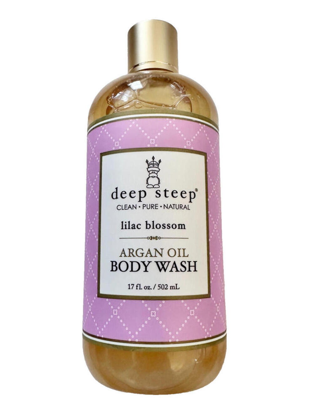 NEW Deep Steep Lilac Blossom Argan Oil Body Wash 17 oz (Original Bottle, USA)